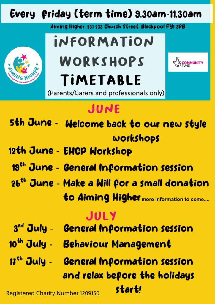 Workshop Timetable June-July